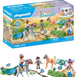 PLAYMOBIL Horses of Waterfall — Cavaliers avec poneys