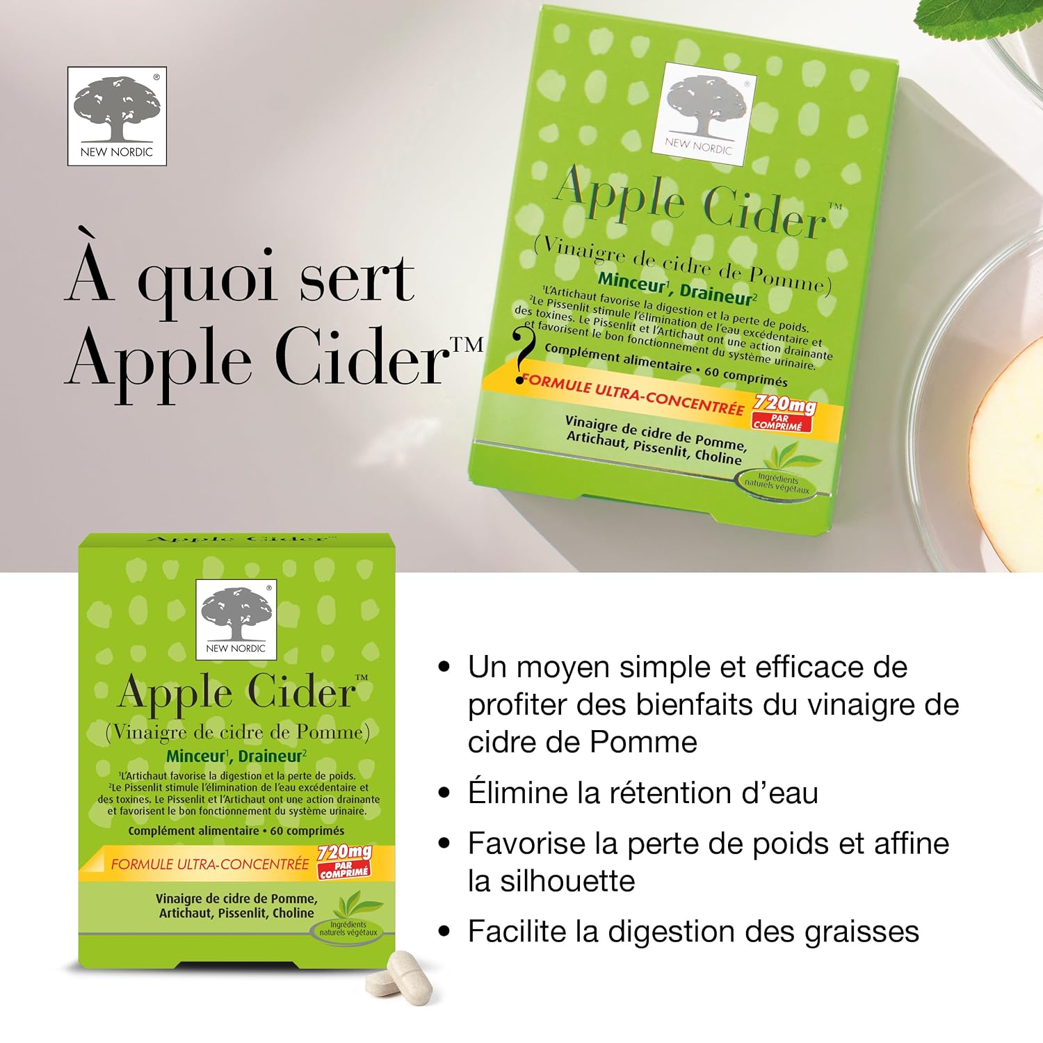 NEW NORDIC Apple Cider — Complément Alimentaire 60 Comprimés – Image 18