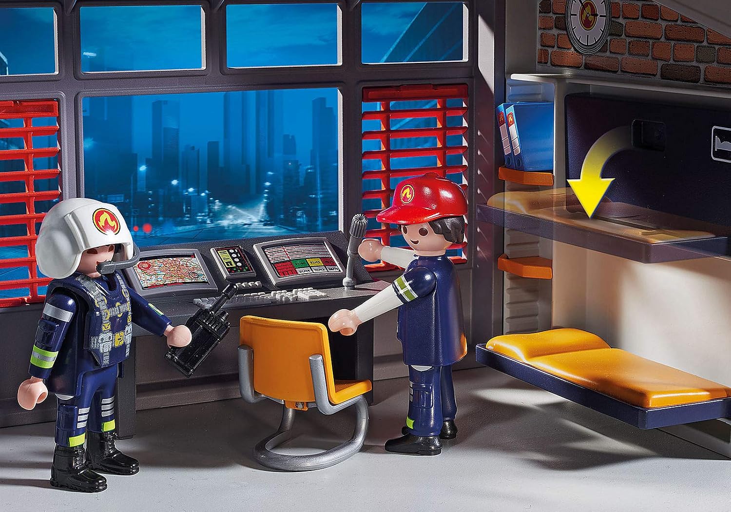 PLAYMOBIL City Action 9462 — Caserne de Pompiers avec Hélicoptère – Image 15