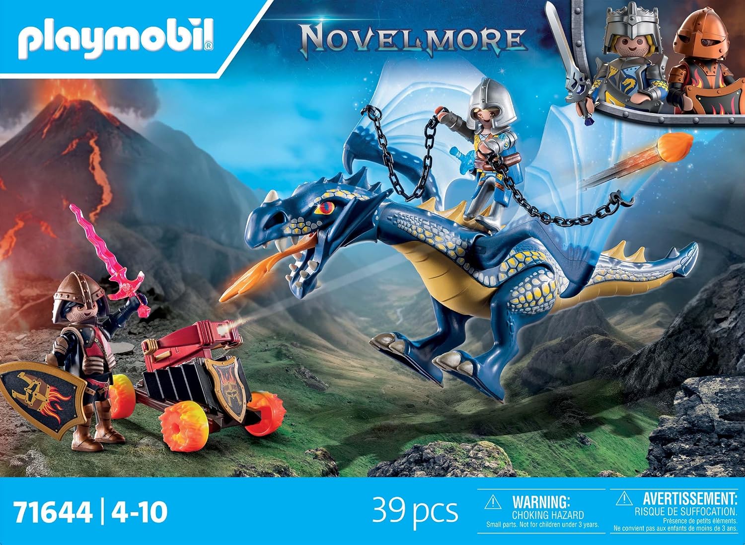 PLAYMOBIL Novelmore 71644 — Combattants avec Dragons et Canon – Image 17