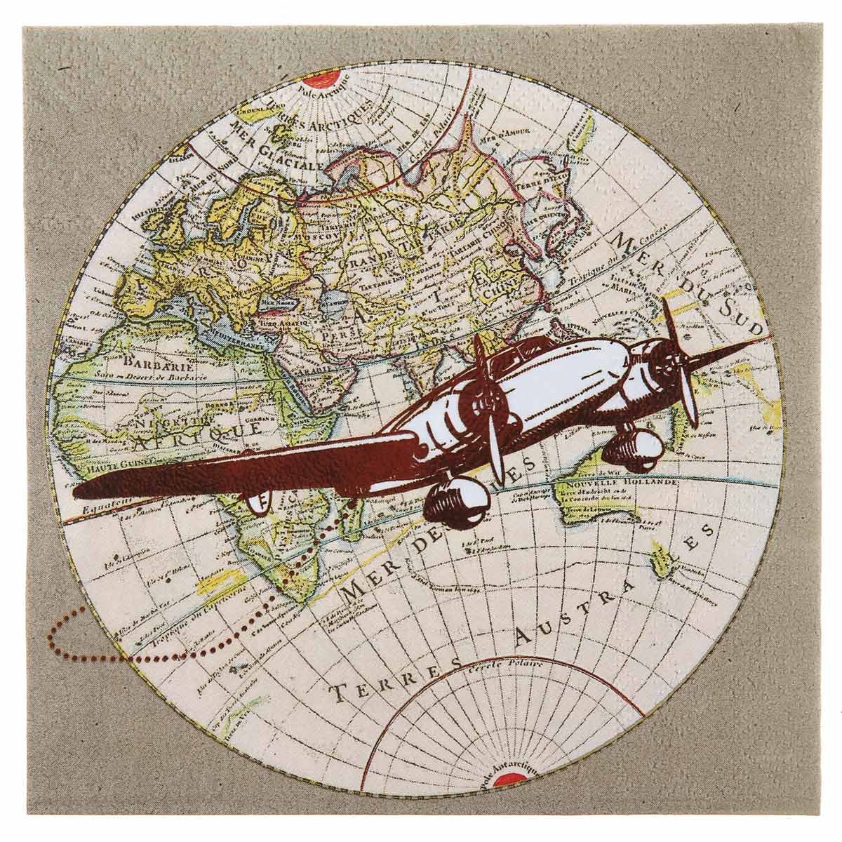 Générique 20 Serviettes en Papier Voyage 33 CM