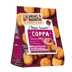 Alternative view of Michel & Augustin - Biscuits Apéritifs à la Coppa Corse et au Poivre Noir - Petits Biscuits Salés à la Charcuterie - 8 x 90g