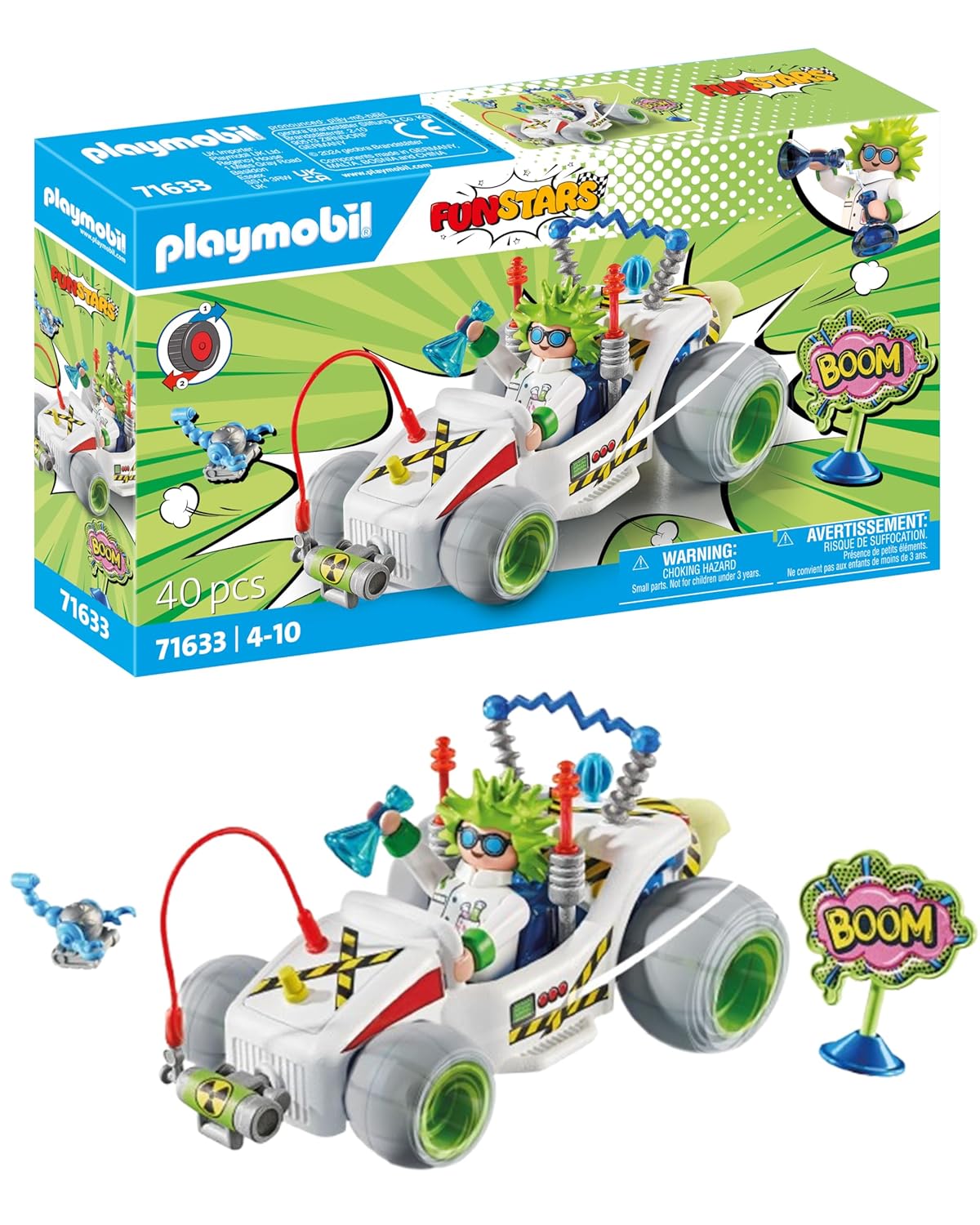 PLAYMOBIL Funstars 71633 — Chercheur et Kart à moteur rétractable – Image 9