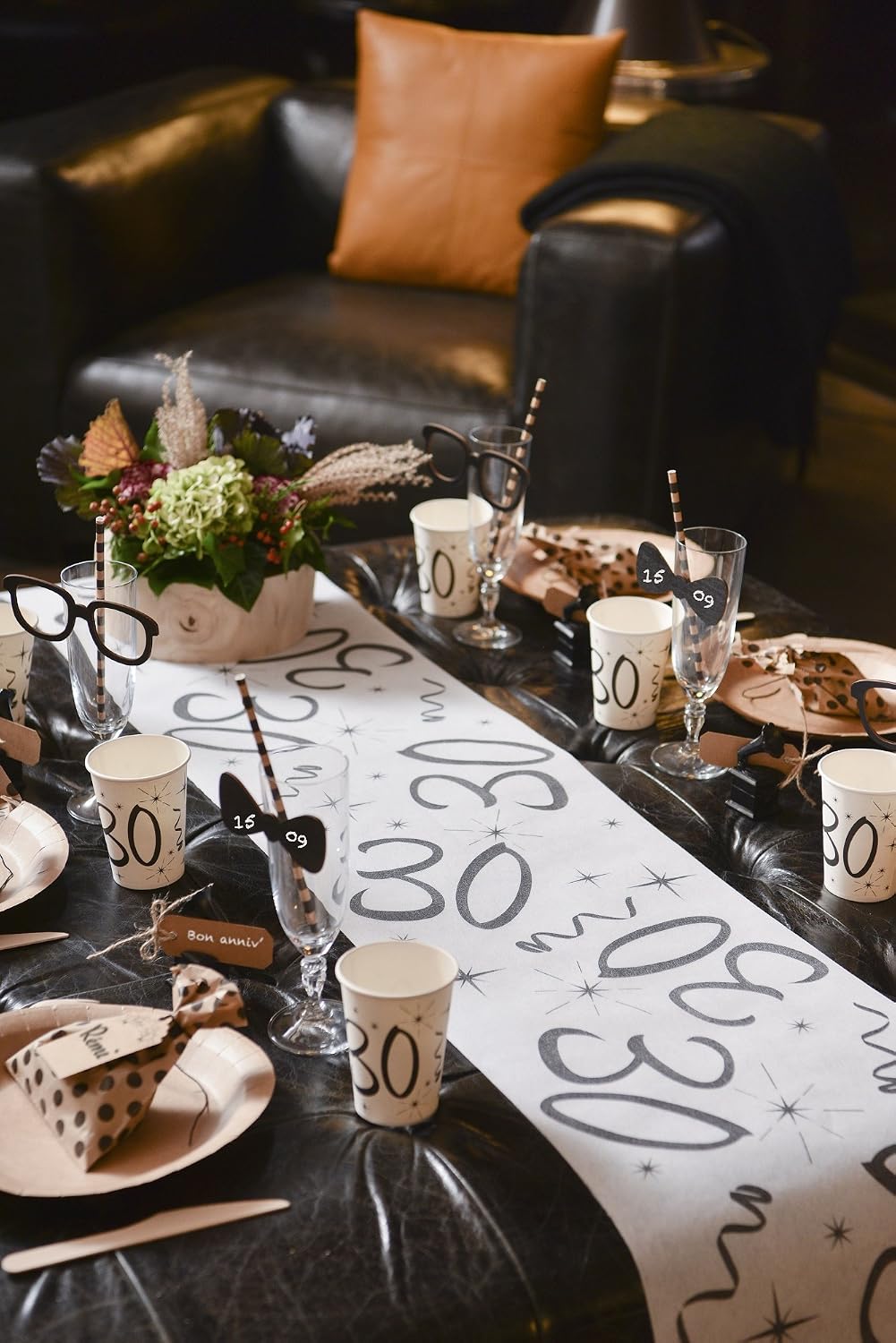 SANTEX — Chemin de table anniversaire 30 ans 30 cm x 5 m – Image 7