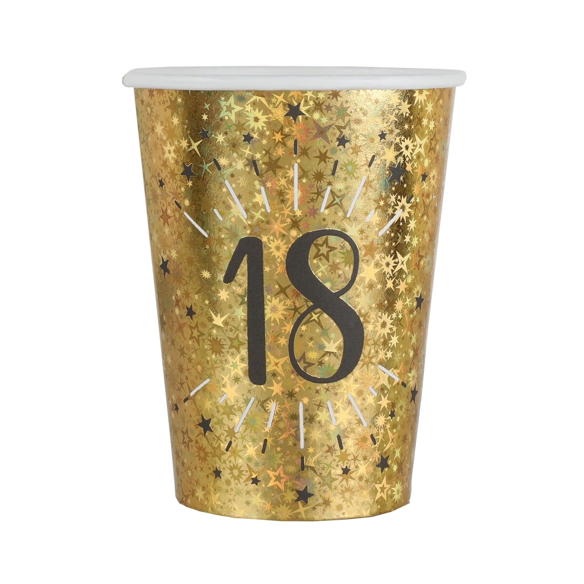 SANTEX — Lot de 10 Gobelets 18 Ans Métal Étincelant