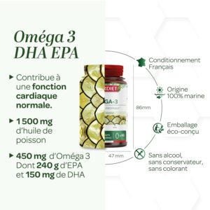 Alternative view of SUPERDIET — Oméga 3 DHA EPA 45 capsules