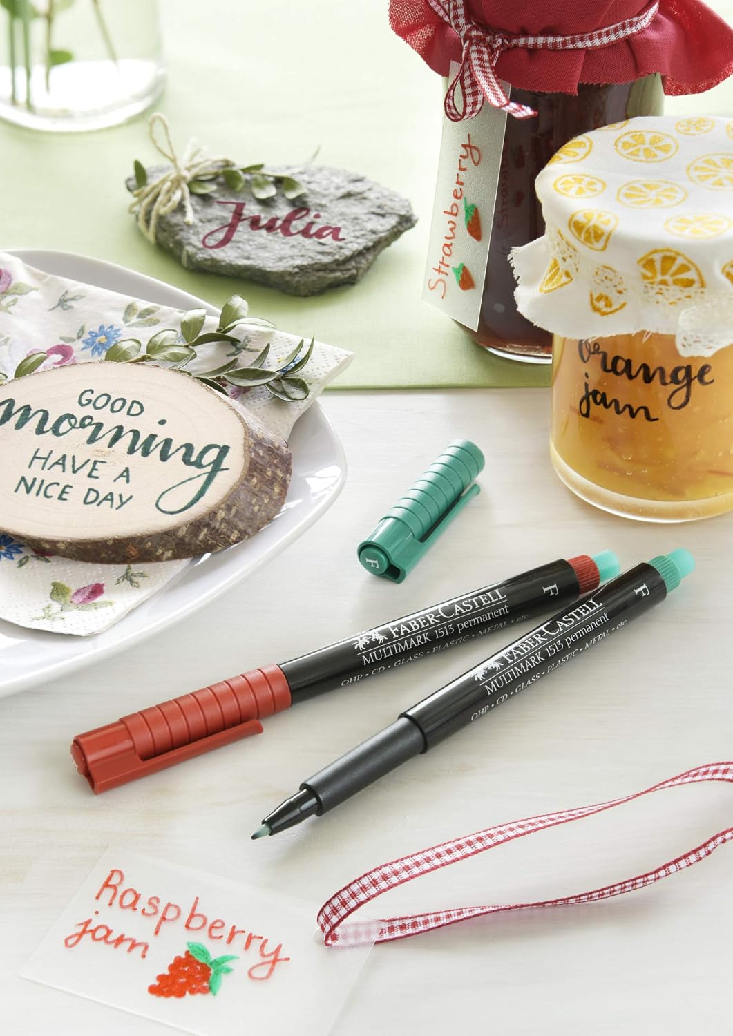 FABER-CASTELL Marqueur permanent MULTIMARK, 513 F, rouge – Image 12