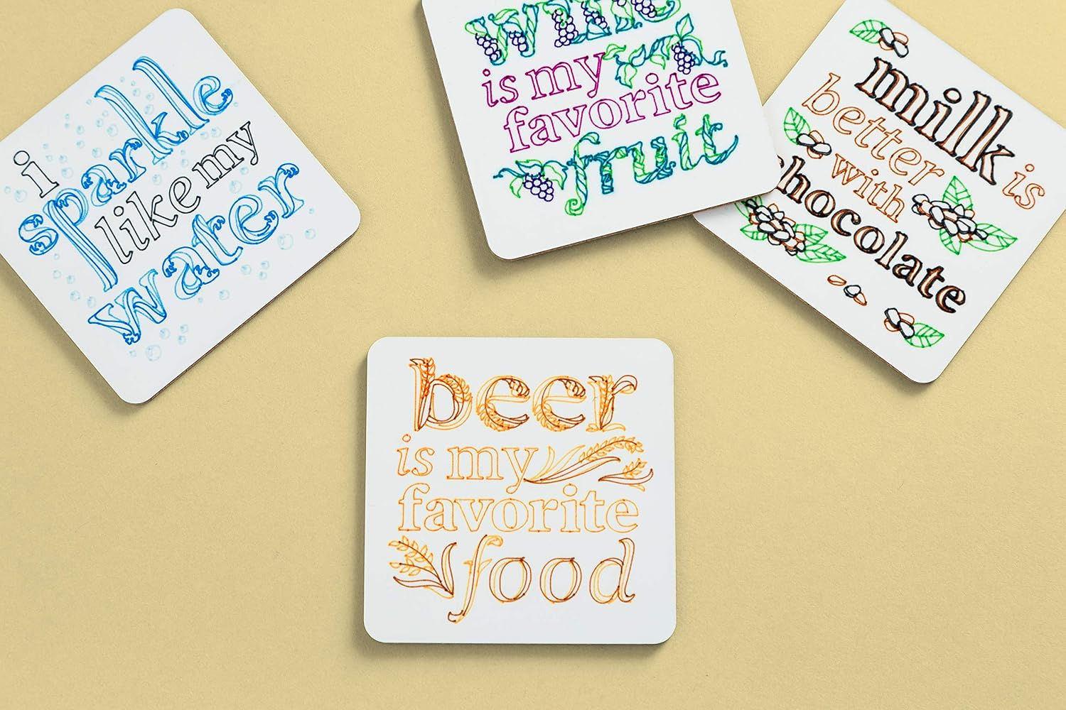 CRICUT — Sous-verres personnalisables carrés x4 blanc – Image 7