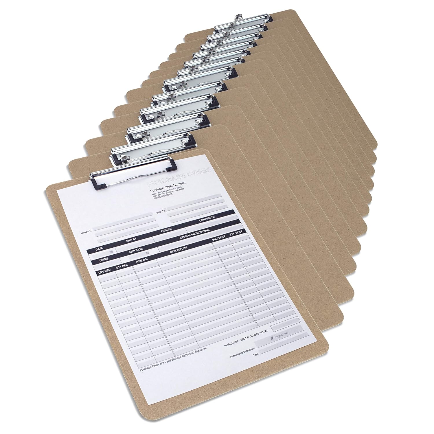 RAPESCO — Lot de 12 Porte-blocs A4 Marron