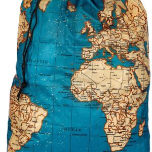 Alternative view of KIKKERLAND — Sac baluchon carte 41 x 56 cm bleu