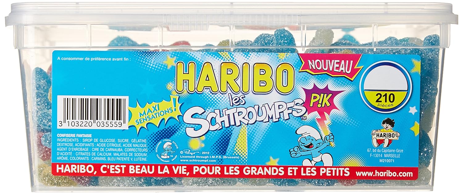 HARIBO Les Schtroumpfs Pik — Boîte de 210 Bonbons – Image 8