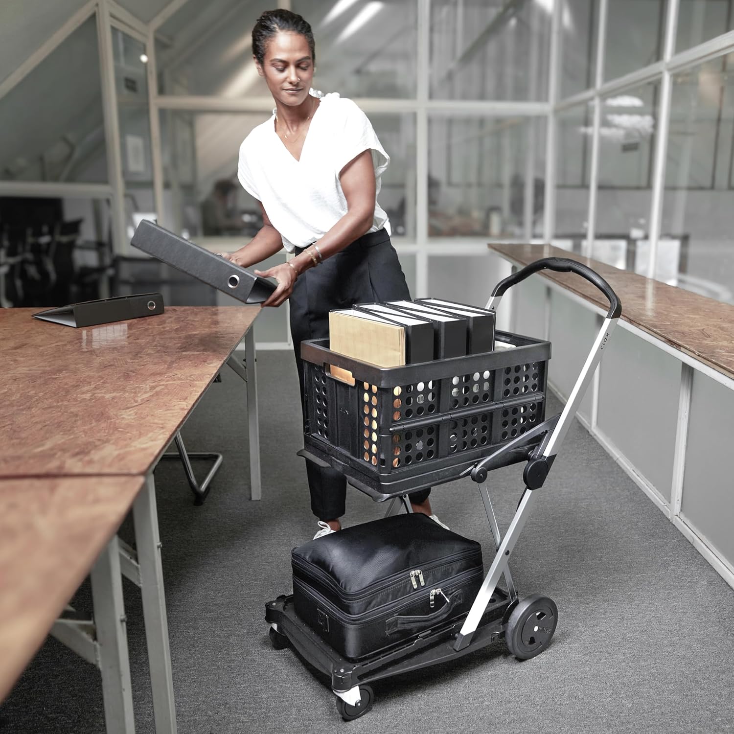 CLAX — Chariot de Transport Pliable Rouge – Image 17