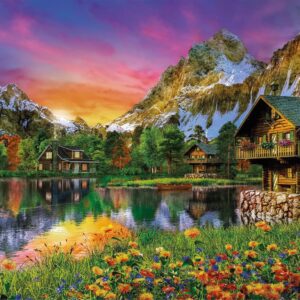Alternative view of CLEMENTONI — Puzzle 6000 Pièces Lac Alpin