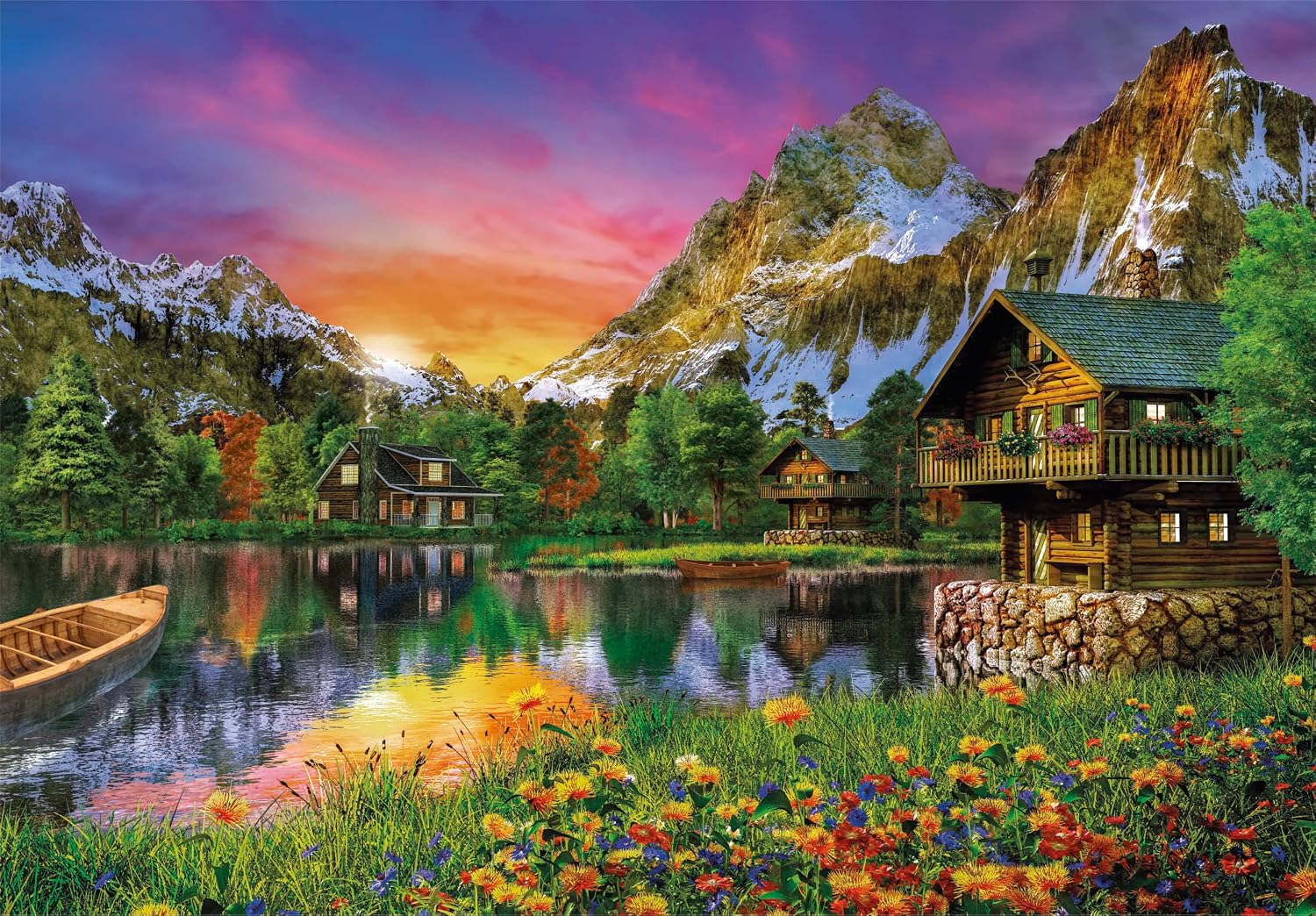 CLEMENTONI — Puzzle 6000 Pièces Lac Alpin – Image 2