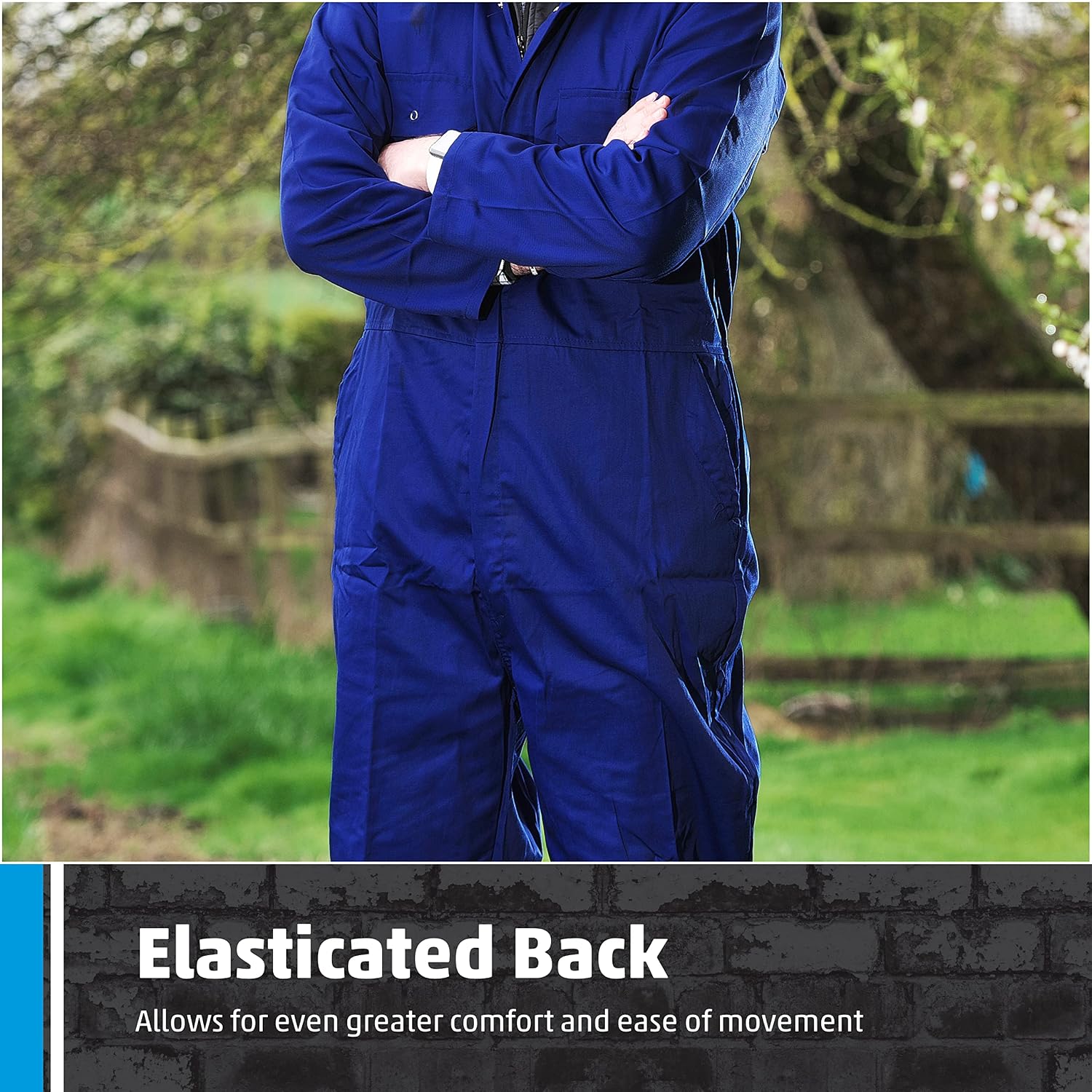 CASTLE CLOTHING Workforce — Combinaison bleu marine M – Image 4