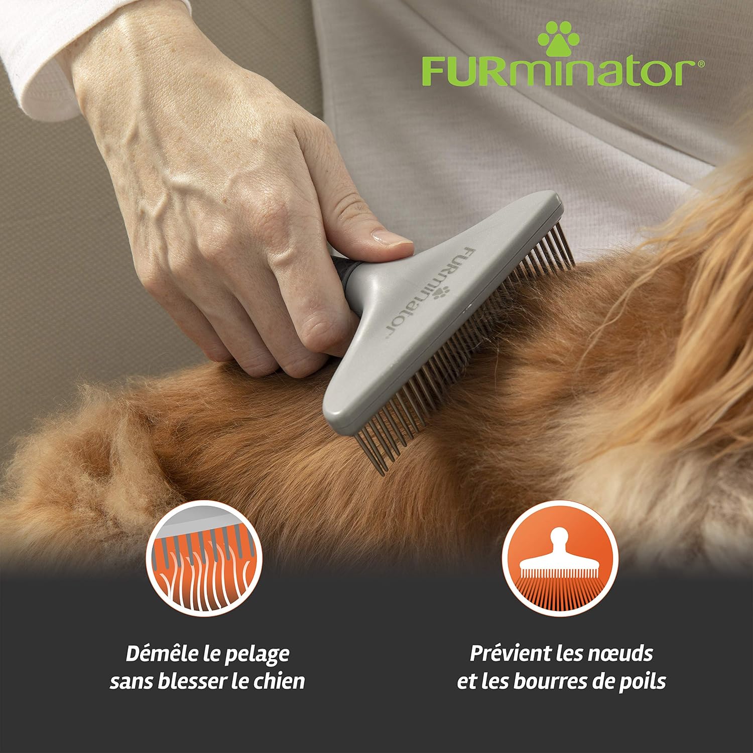 FURMINATOR — Râteau de Toilettage Démêlant chiens et chats – Image 4