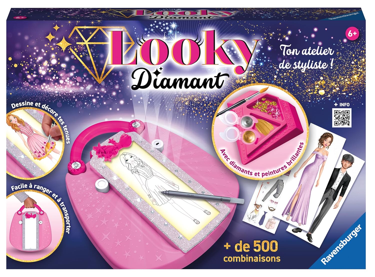 RAVENSBURGER Looky Diamant — Loisir créatif dessin de mode