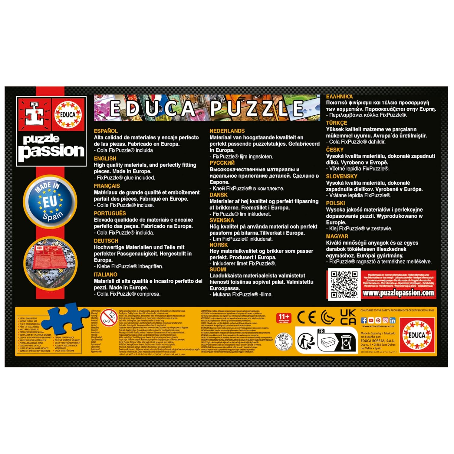 EDUCA — Puzzle 500 pièces La Folle Carte d'Europe – Image 7
