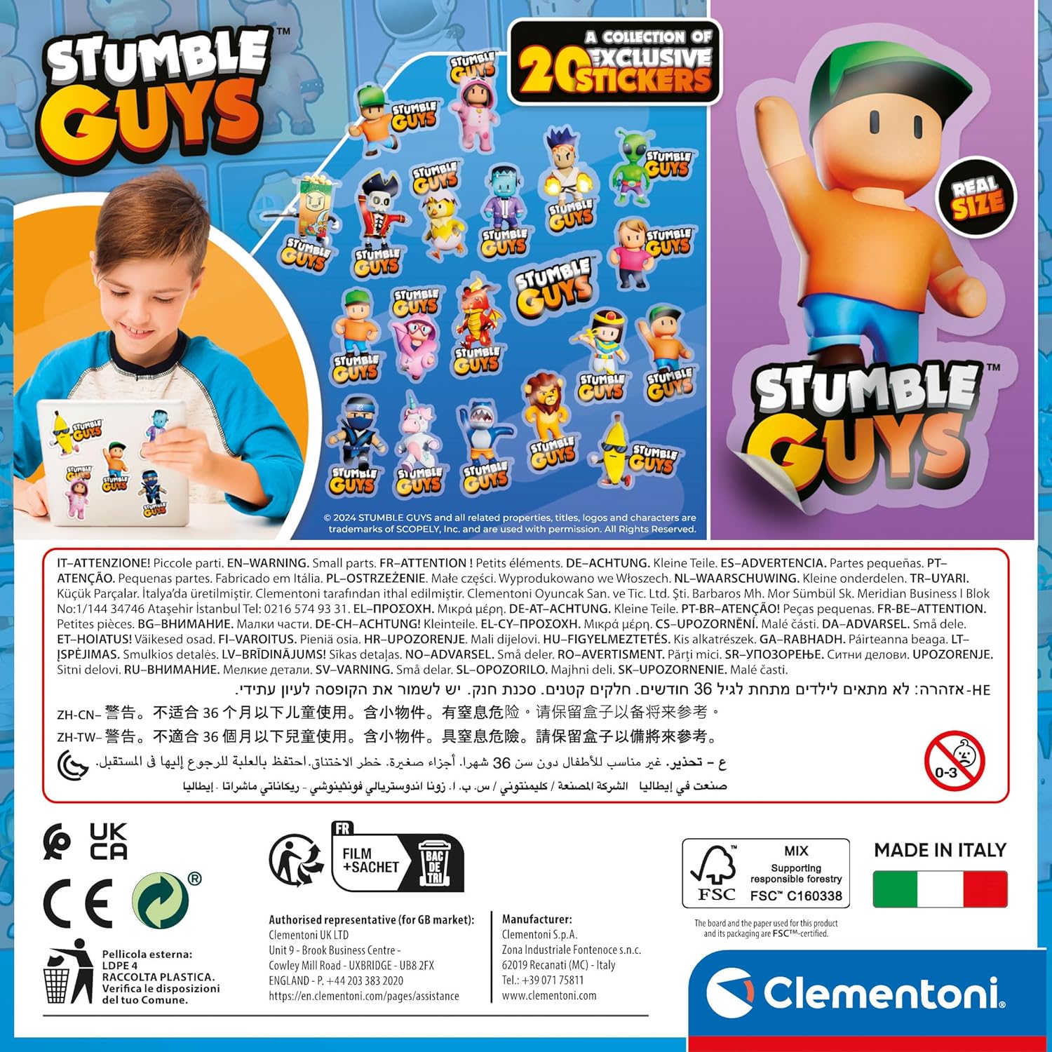 CLEMENTONI Stumble Guys — Puzzle enfants 180 pièces – Image 12