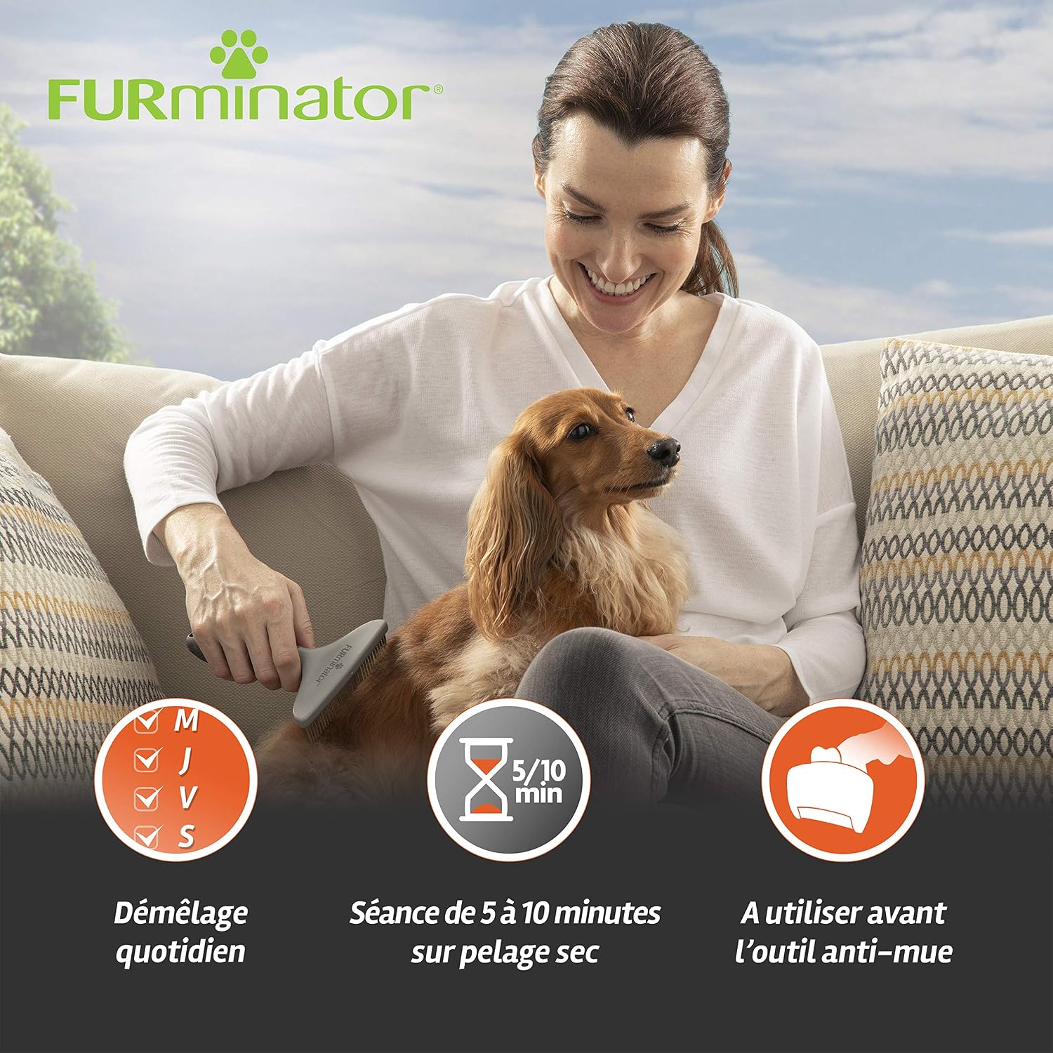 FURMINATOR — Râteau de Toilettage Démêlant chiens et chats – Image 13