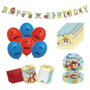CHAKS — Set de décoration d’anniversaire One Piece enfant