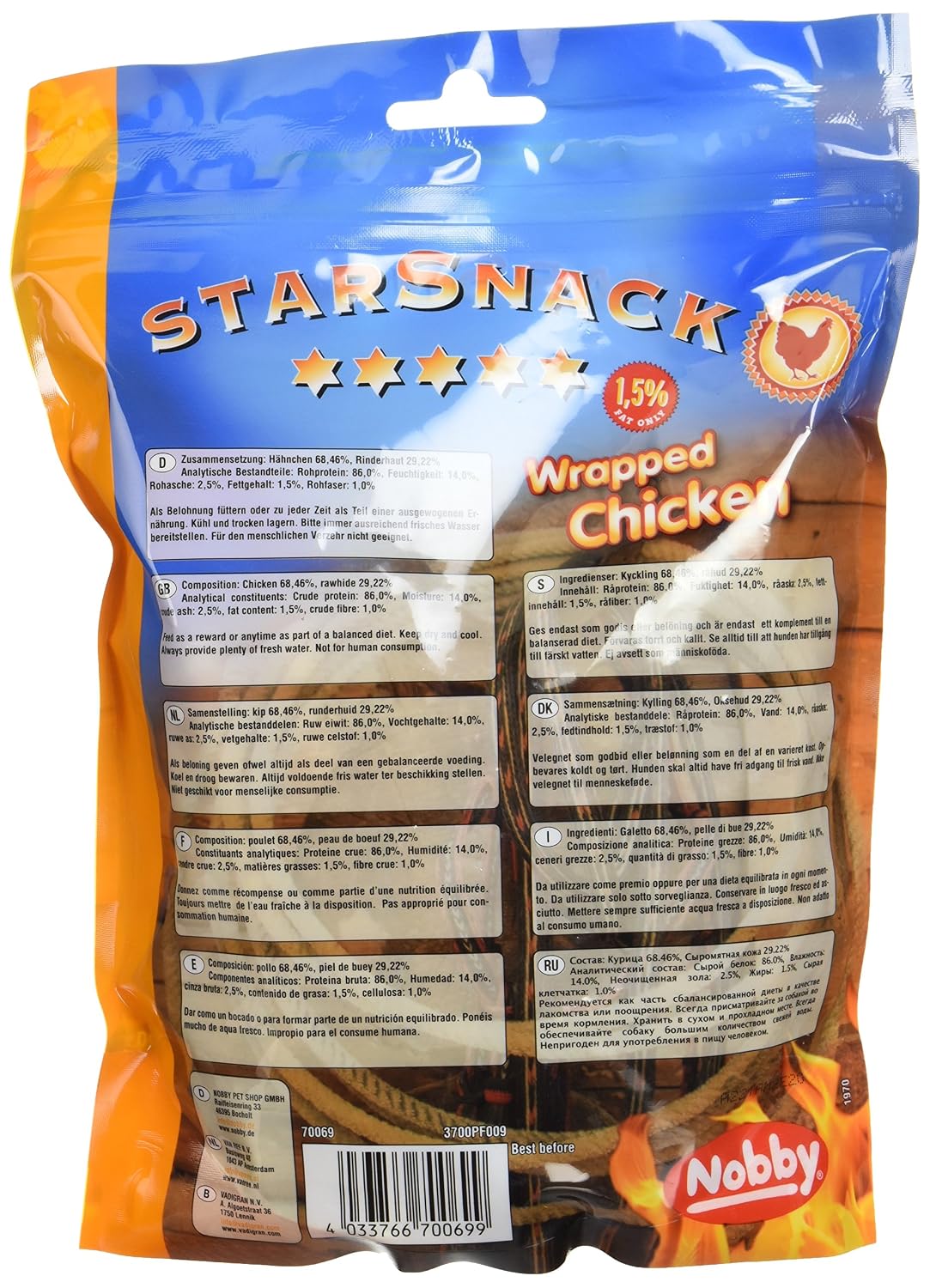 NOBBY — Friandise pour Chien au Poulet 375 g – Image 2
