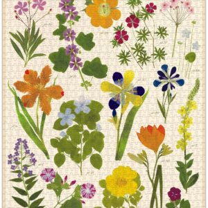 Alternative view of CAVALLINI — Puzzle 1000 pièces Fleurs pressées