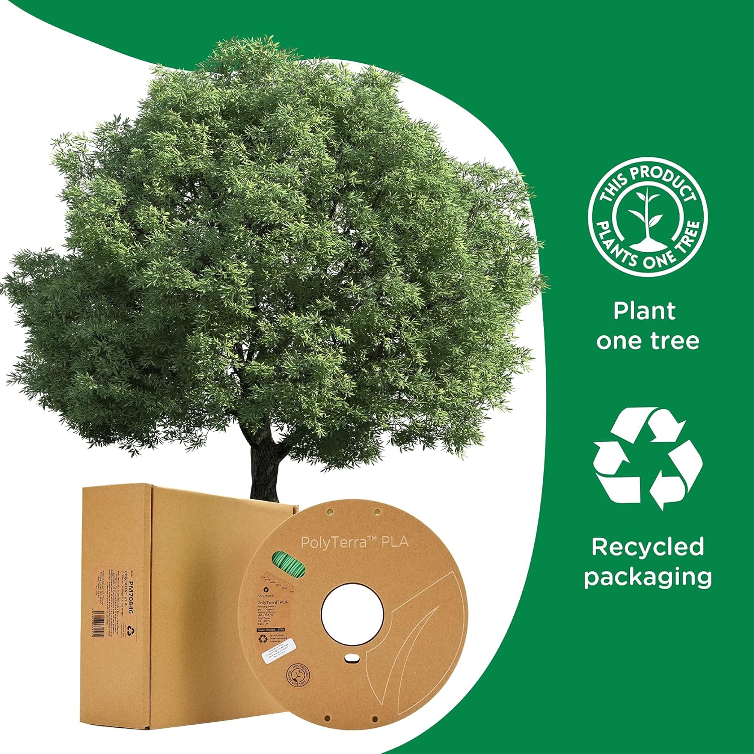 POLYMAKER PolyTerra — Filament PLA 2,85 mm 1kg menthe – Image 5