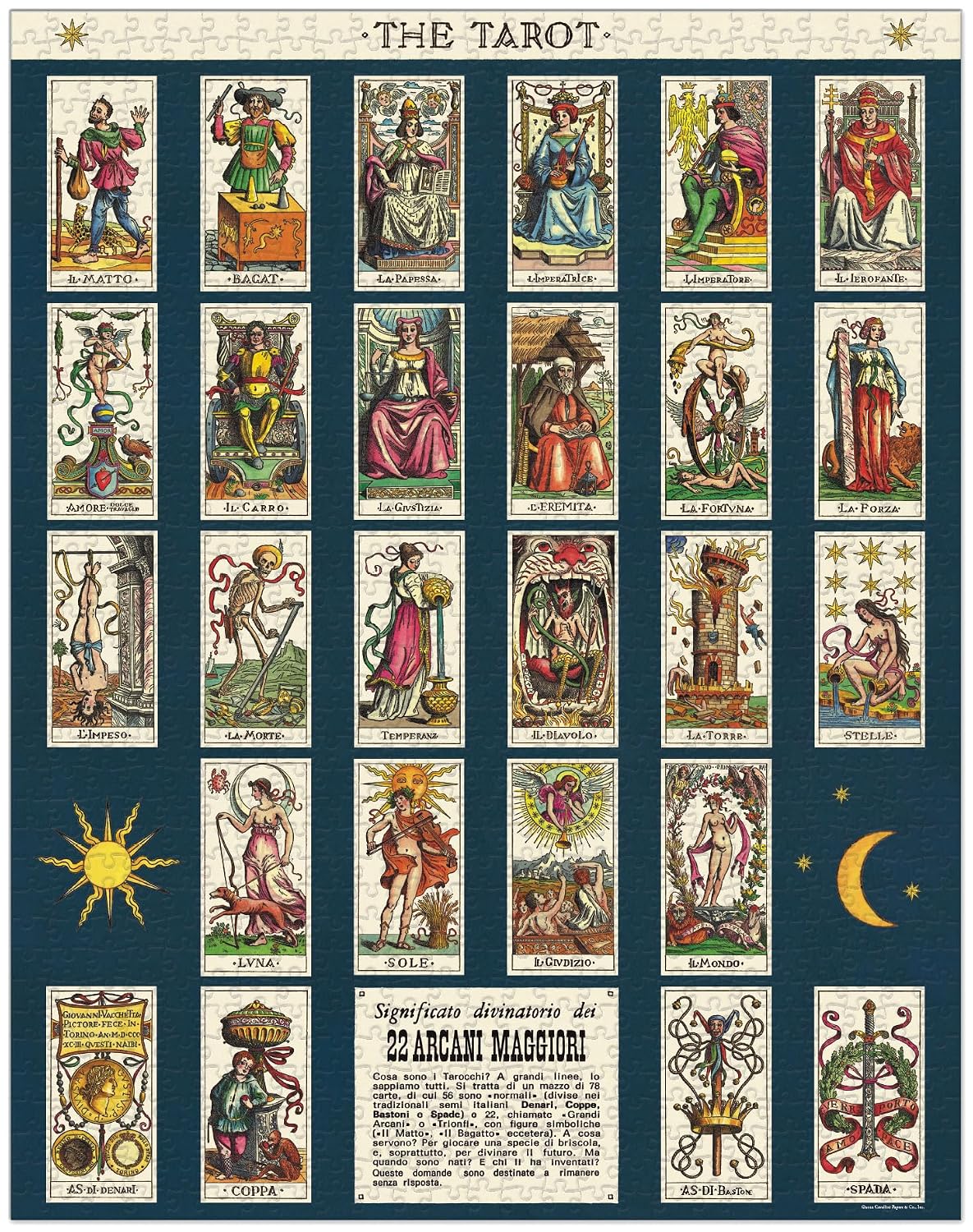 CAVALLINI — Puzzle Vintage Tarot 1000 pièces – Image 2