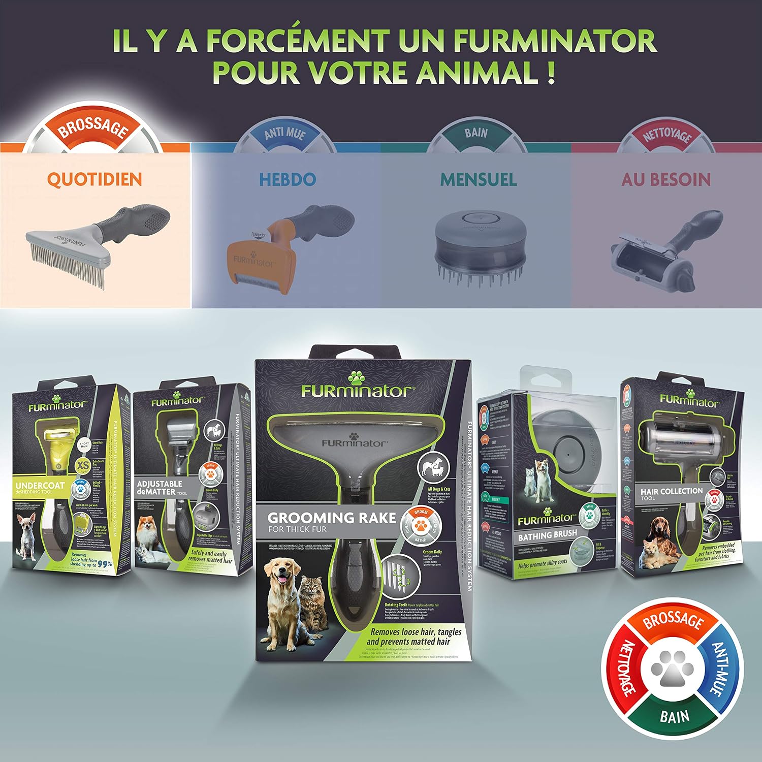FURMINATOR — Râteau de Toilettage Démêlant chiens et chats – Image 15