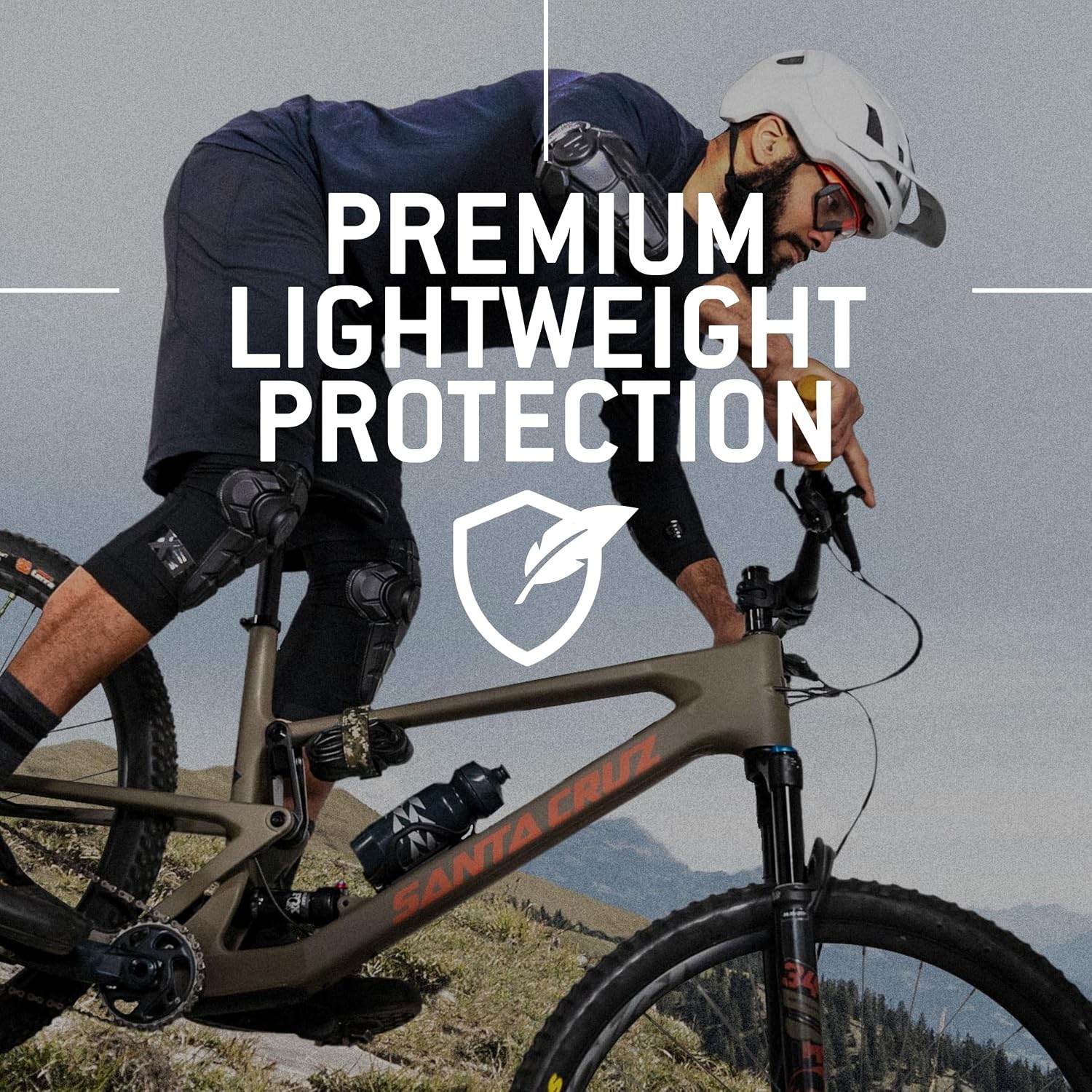 G-FORM Pro-X3 — Coudières vélo adulte XS Noir mat – Image 3