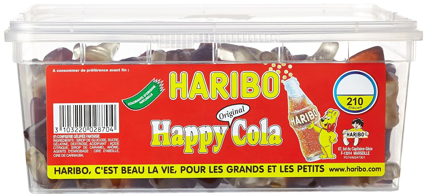 HARIBO Happy Cola — Bonbons gélifiés x210 1,21 kg