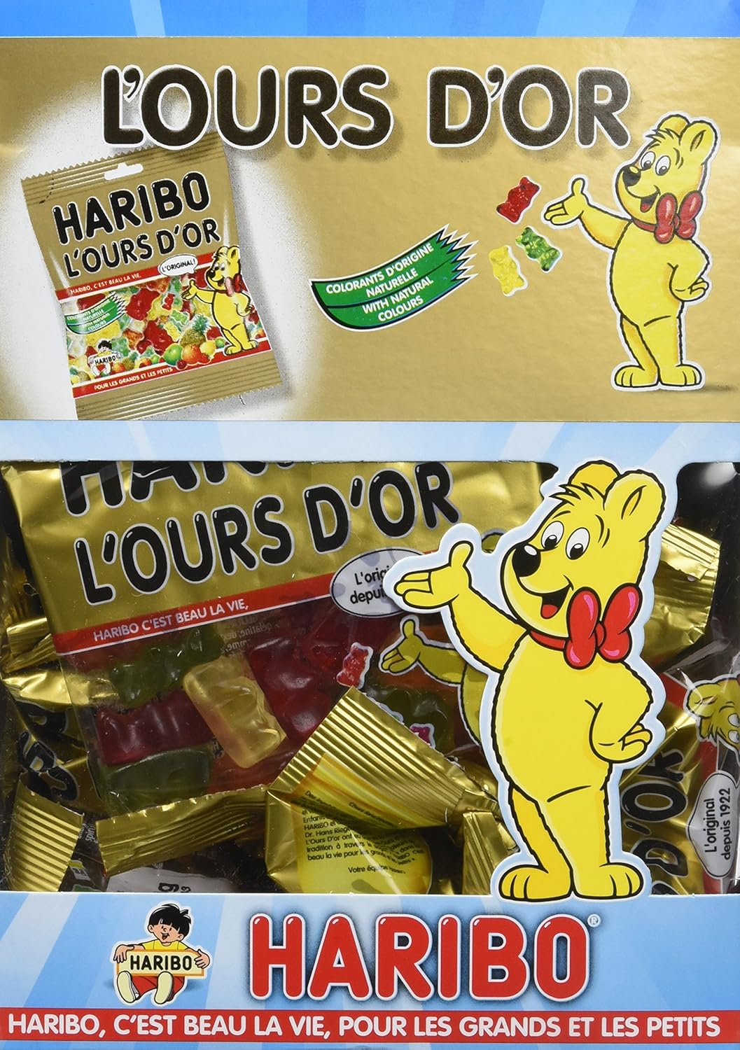 Haribo Bonbon Gélifié l'Ours d'Or 40 g x 30 Sachets