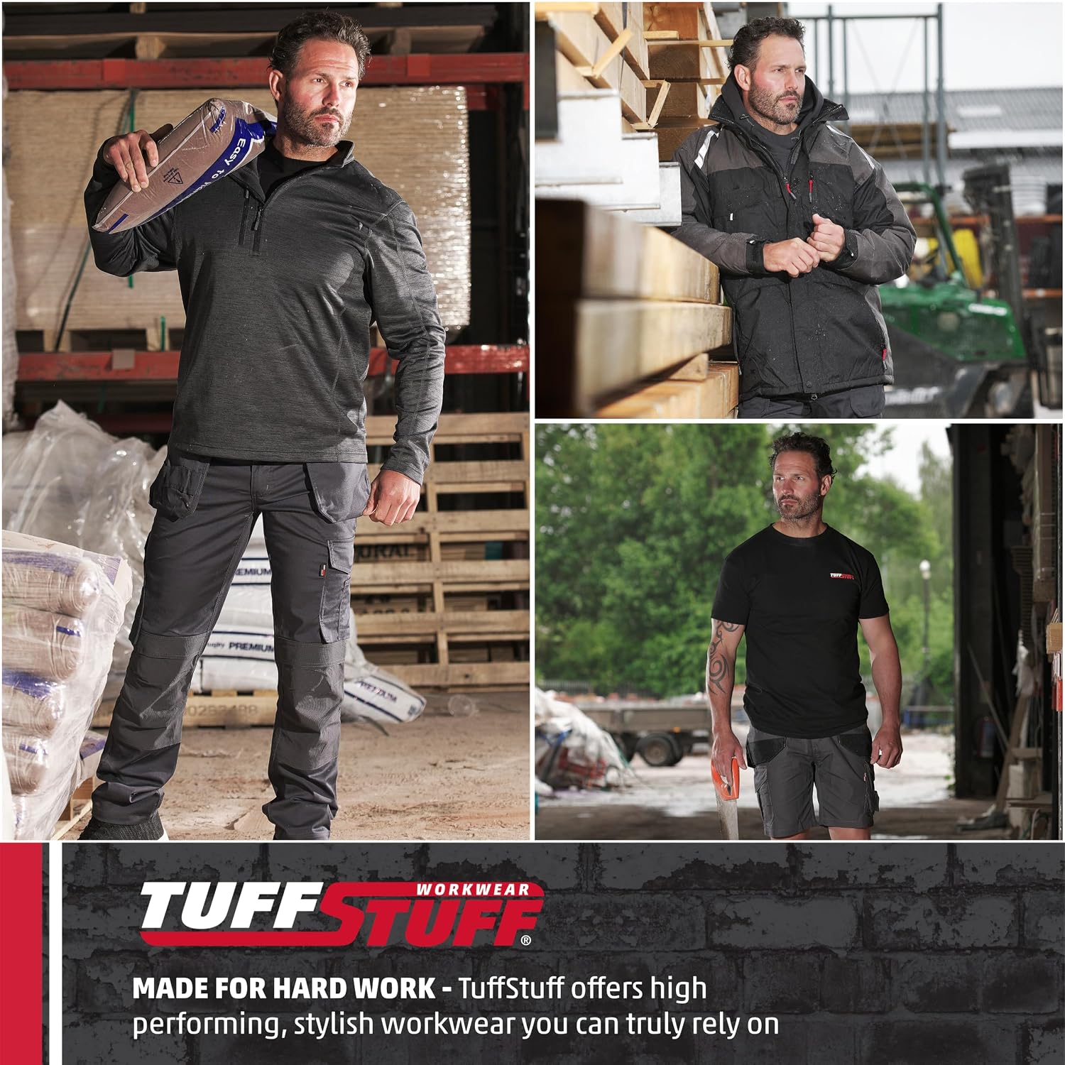 TUFFSTUFF 134 TS — Polo manches courtes noir – Image 5