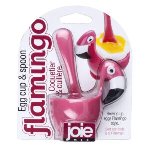 Alternative view of JOIE — Coquetier Flamant Rose avec cuillère