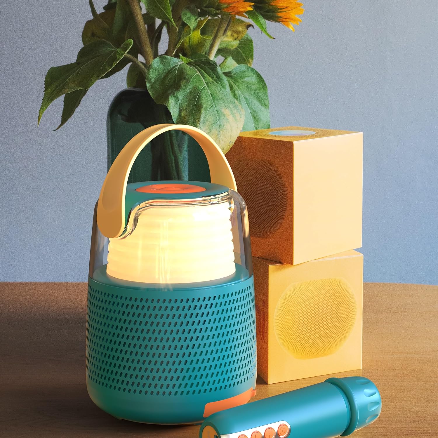 MOBILITY ON BOARD KS-80 — Enceinte Karaoké Bleue – Image 5