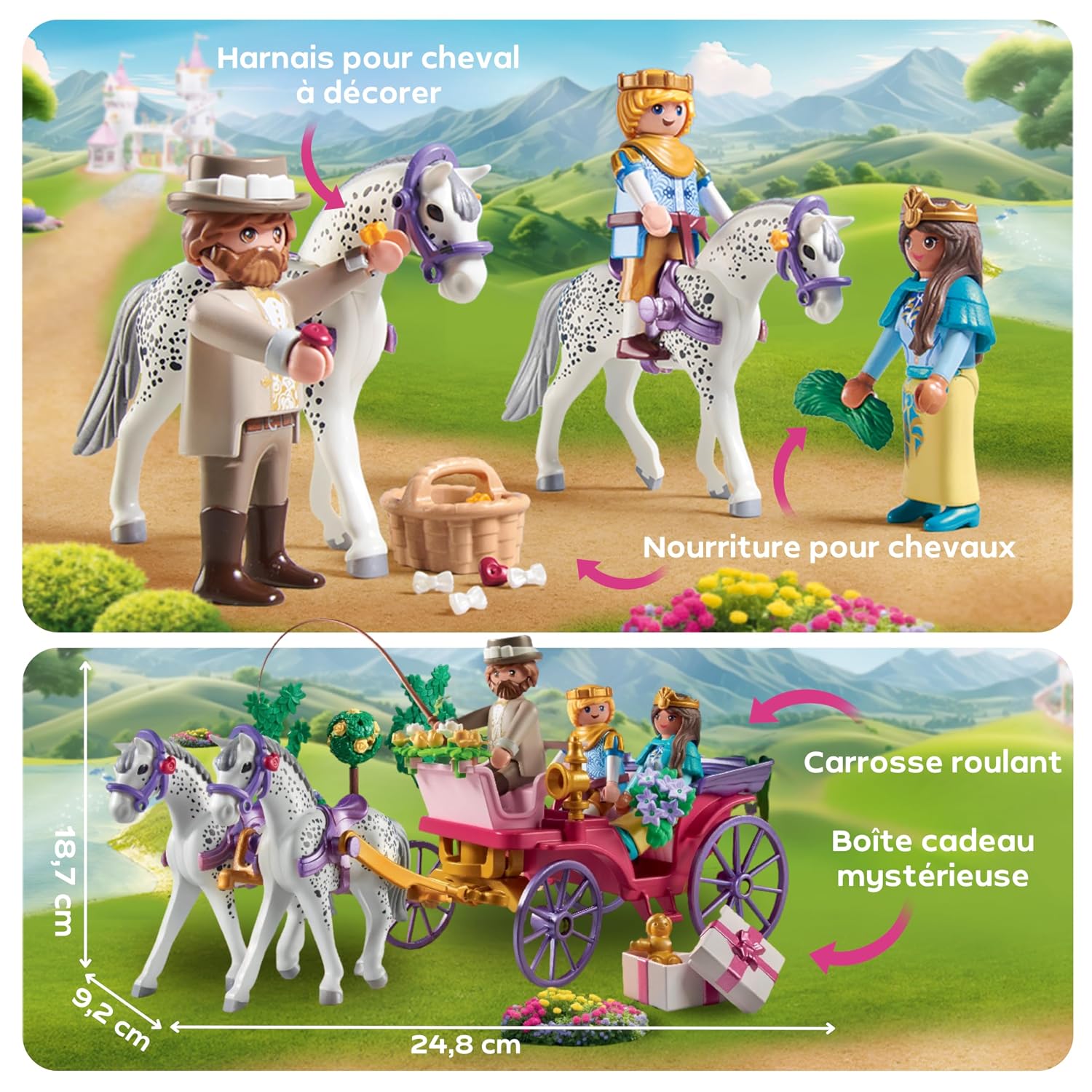 PLAYMOBIL — Carrosse avec Couple Princier – Image 14