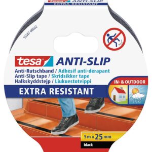 TESA — Ruban adhésif antidérapant noir 5 m x 25 mm
