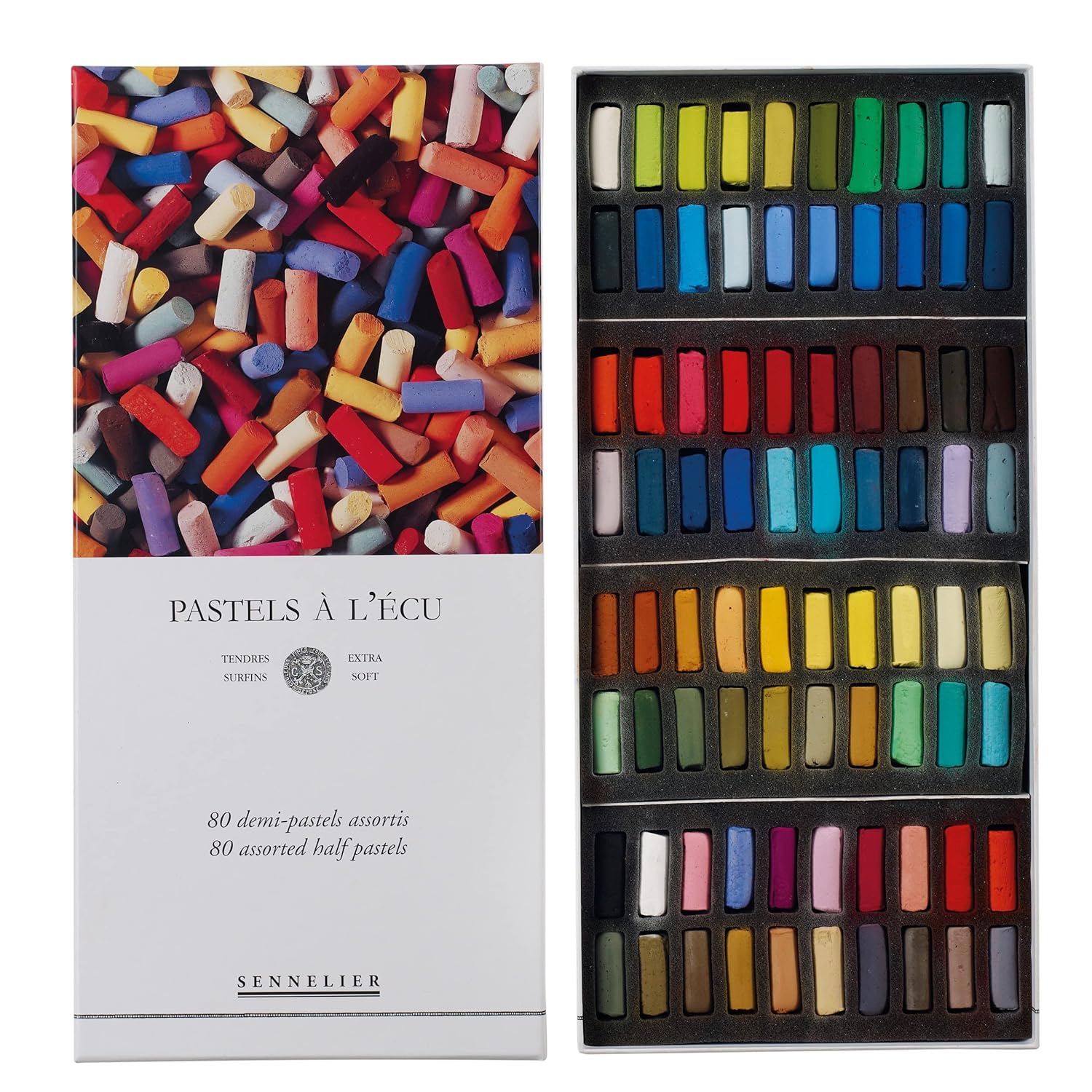 SENNELIER — Set de 80 Pastels Tendres Demi-Format