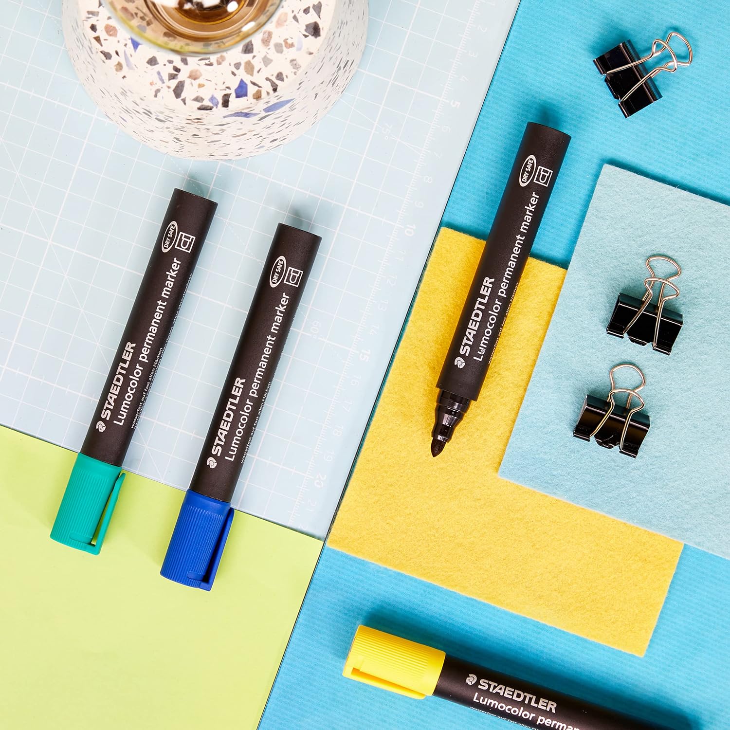 STAEDTLER Lumocolor — Set de 8 Marqueurs Permanents 2 mm – Image 2