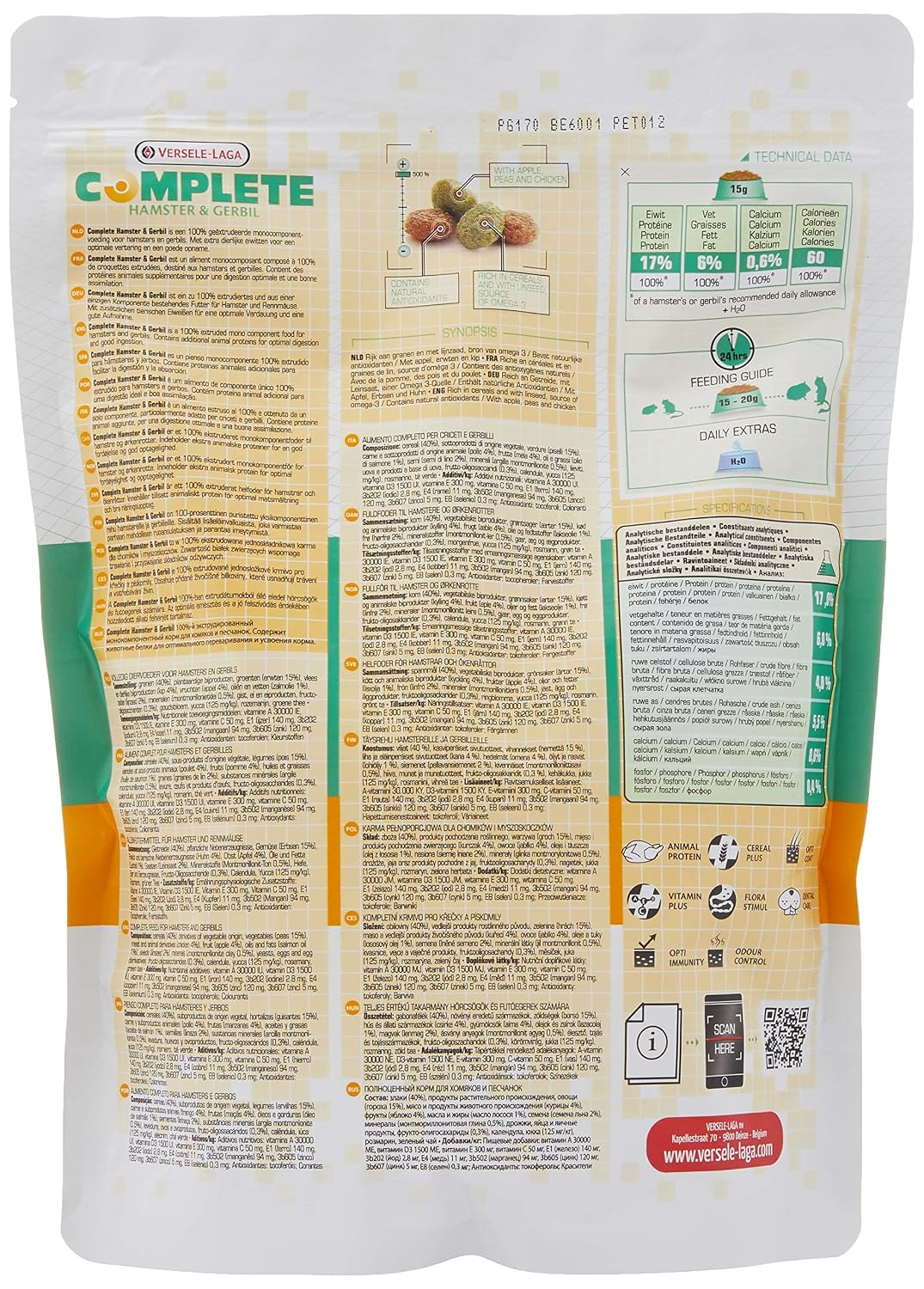 VERSELE-LAGA Complete — Aliment Hamsters et Gerbilles 500 g – Image 7