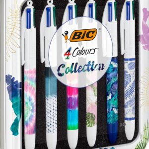 BIC 4 Couleurs — Boîte de 6 Stylos-bille pointe moyenne