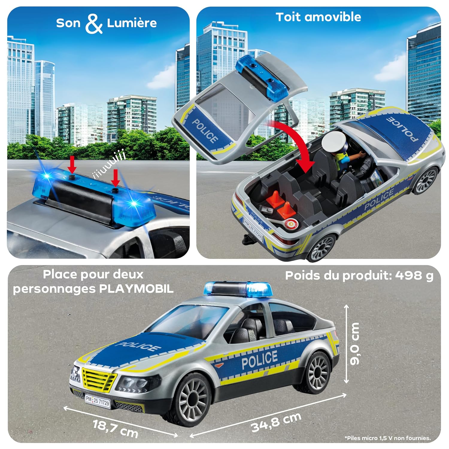 PLAYMOBIL Action Heroes — Voiture de Patrouille de Police – Image 15