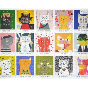 Alternative view of HAPPILY Art Cats — Puzzle 1000 Pièces pour Adultes