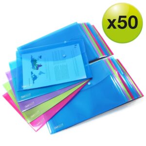 Alternative view of RAPESCO ECO 1495 — Lot de 50 Pochettes à Bouton A4+