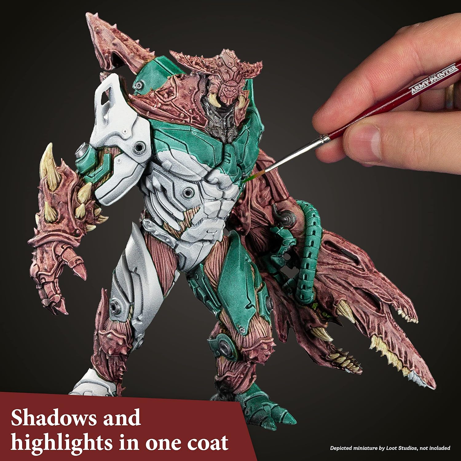 The Army Painter Speedpaint Mega Set 2.0 Combo - 50 Flacons De Peinture Acrylique De 18ml, Incl. 1 Palette De Peinture Et 2 Pinceaux De Peinture De L'armée : Base Et Pinceau Speedpaint – Image 21
