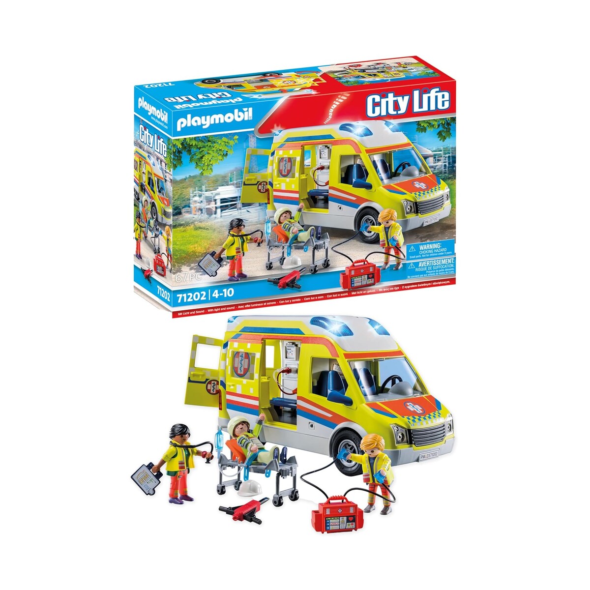 PLAYMOBIL City Life — Ambulance avec Effets Lumineux et Sonores