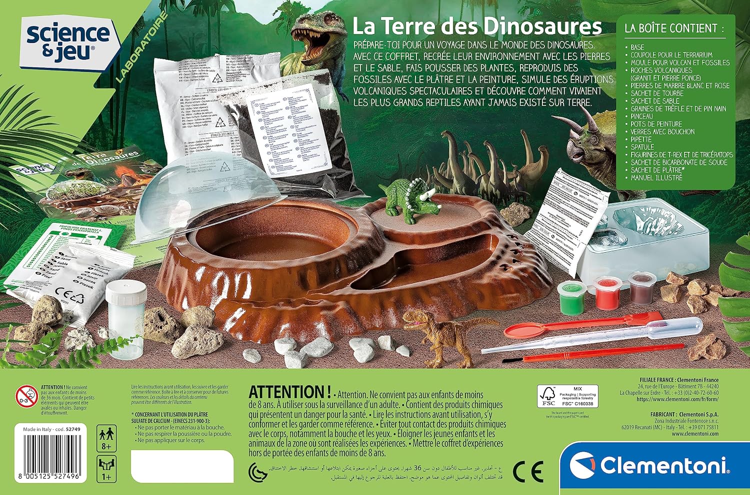 CLEMENTONI — Coffret Terrarium Jurassique Dinosaures – Image 11