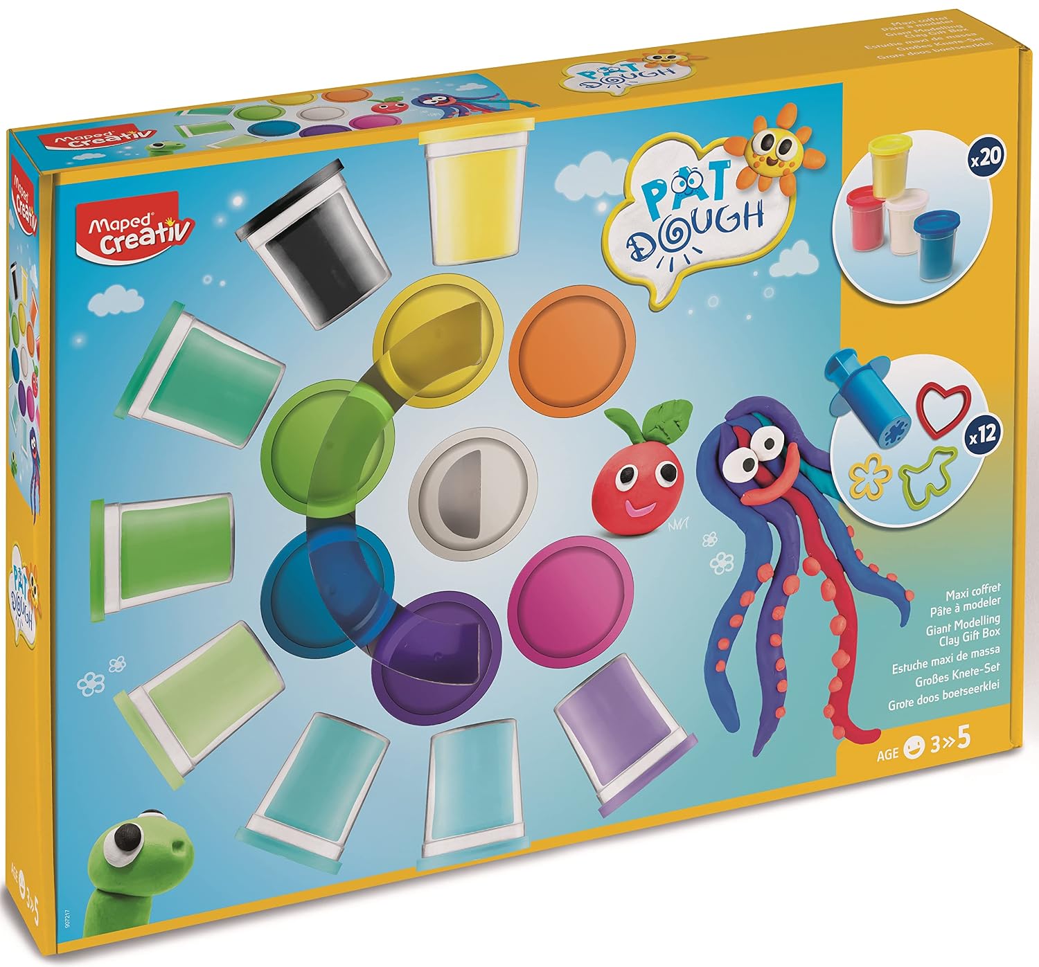 MAPED Creativ Pat'Dough — Coffret Pâte à Modeler x20 56g – Image 8