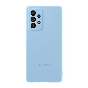 — Coque silicone bleu arctique pour Galaxy A53 5G